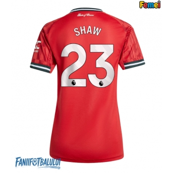 Manchester United Luke Shaw #23 Tricou Fotbal Replică 2025-26 Femei Acasa